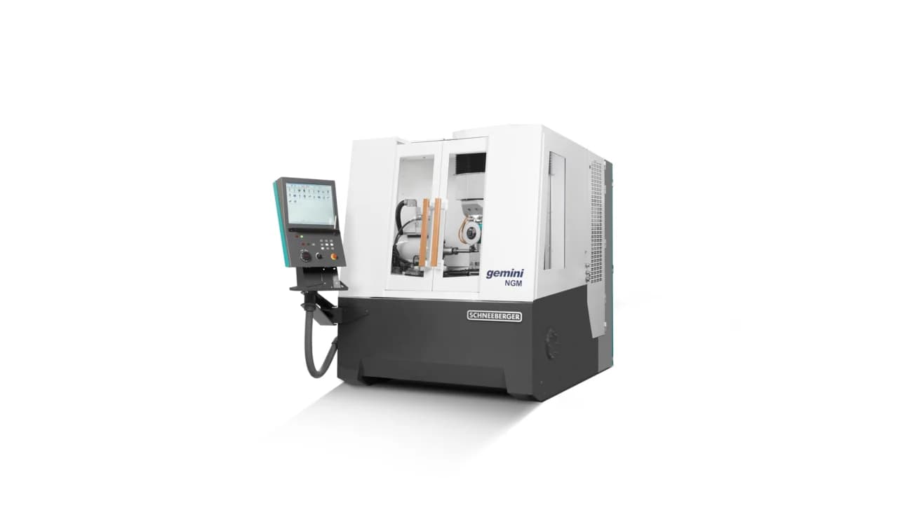 Schneeberger gemini NGM — высокопроизводительный двухшпиндельный 5-осевой CNC заточной станок