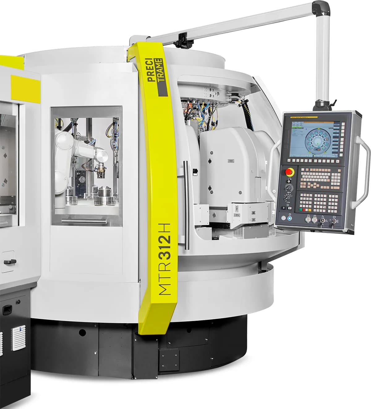 Precitrame MTR312H — 12-станционная роторная трансферная машина с ЧПУ