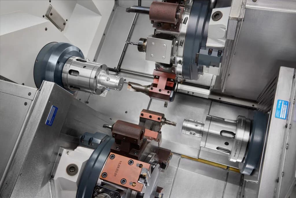 Biglia BMX70-Y2 — многоосевой CNC токарный автомат 4-го поколения Quattro с двумя шпинделями и турелями прямого привода