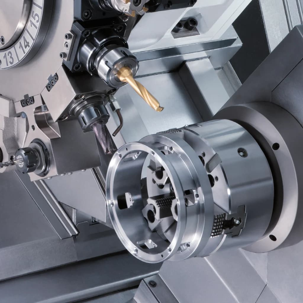 Biglia B750 — тяжёлый многофункциональный CNC токарный центр с 16-позиционной турелью прямого привода для деталей до ø552 мм