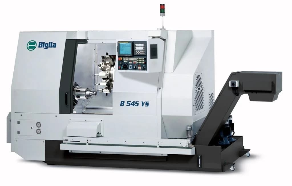 Biglia B565 — универсальный CNC токарно-фрезерный центр с противошпинделем, Y-осью и живым инструментом для деталей диаметром до 290 мм