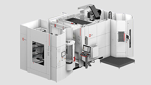 Hermle HS flex - система автоматической обработки паллет