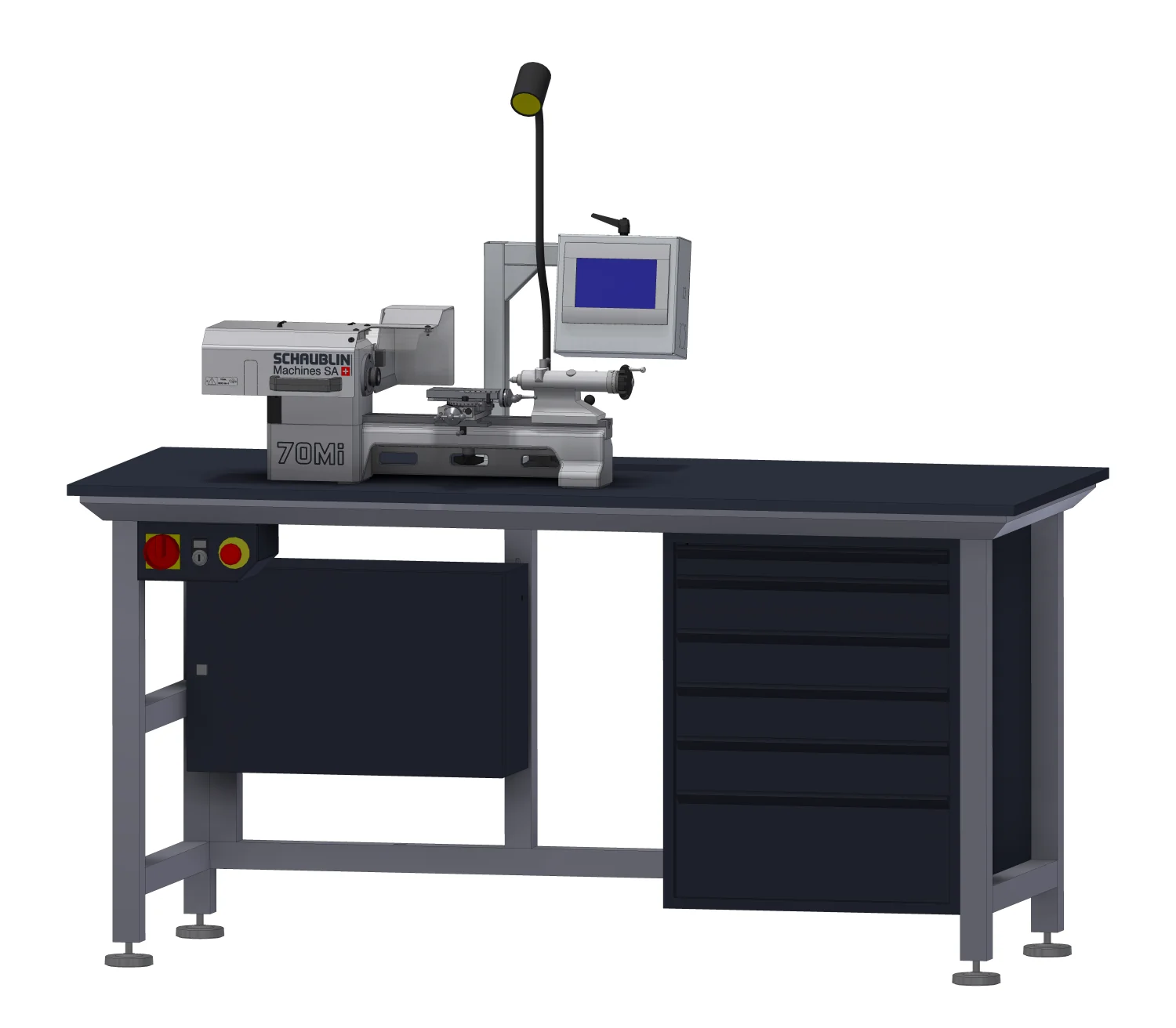 Schaublin 70 Mi-W12 - официальное изображение Schaublin Machines SA для каталога CNC Metal