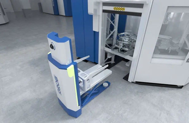 GROB Mobile Robot GMR мобильная роботизированная система для паллетной логистики