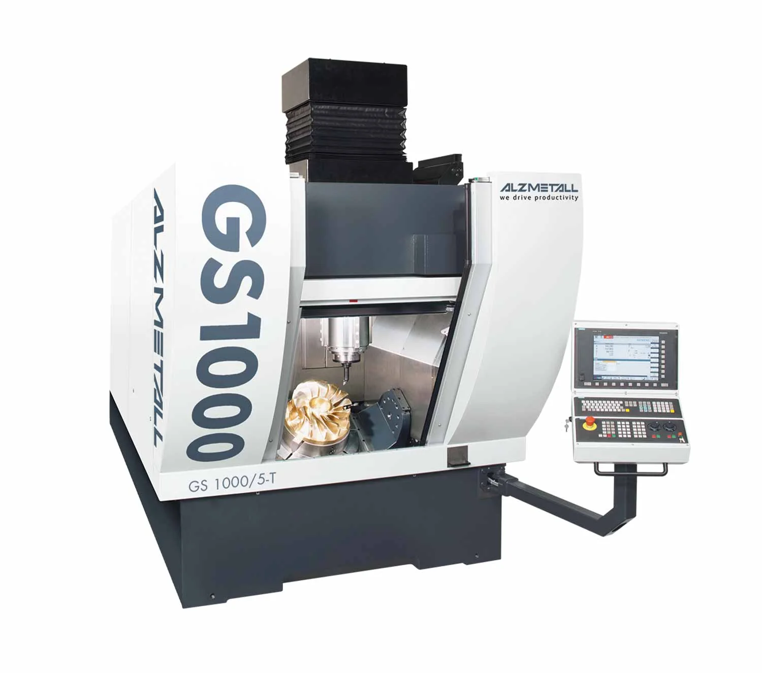 GS 1000/5-T - 5-осевой центр с моментным столом ALZMETALL