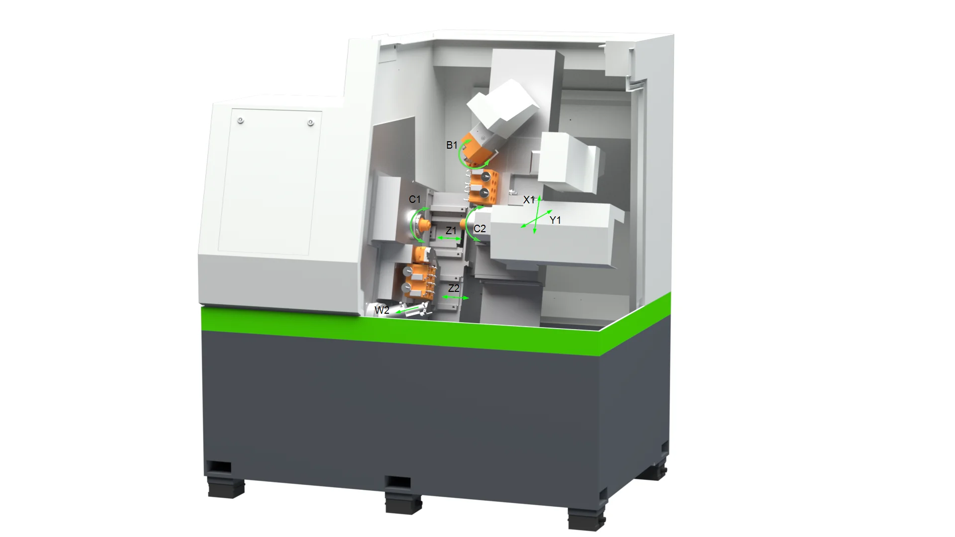 Benzinger DOLittle B3 — прецизионный CNC токарный центр с главным и противошпинделем для полной обработки деталей из прутка