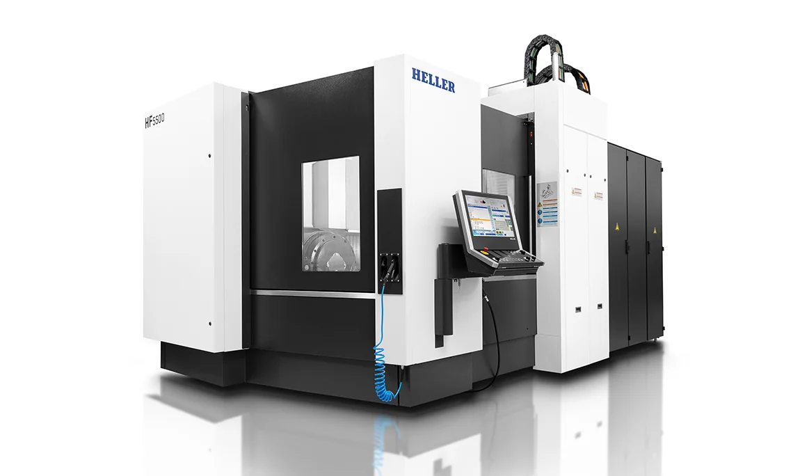 HELLER HF 5500 5-осевой обрабатывающий центр HELLER HF с пятой осью в заготовке