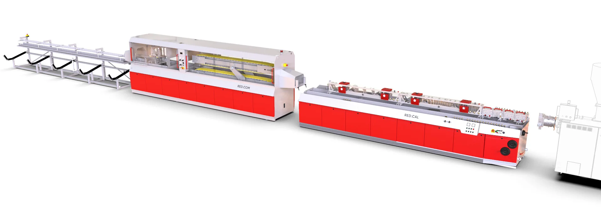 GREINER / EXELLIQ RED.LINE basic - official GREINER / EXELLIQ product image for profile extrusion line