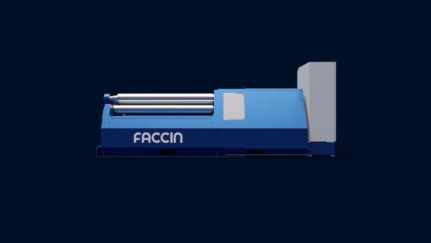 Faccin 4EDL - официальная e-drive 4-валковая вальцовочная машина с линейными направляющими