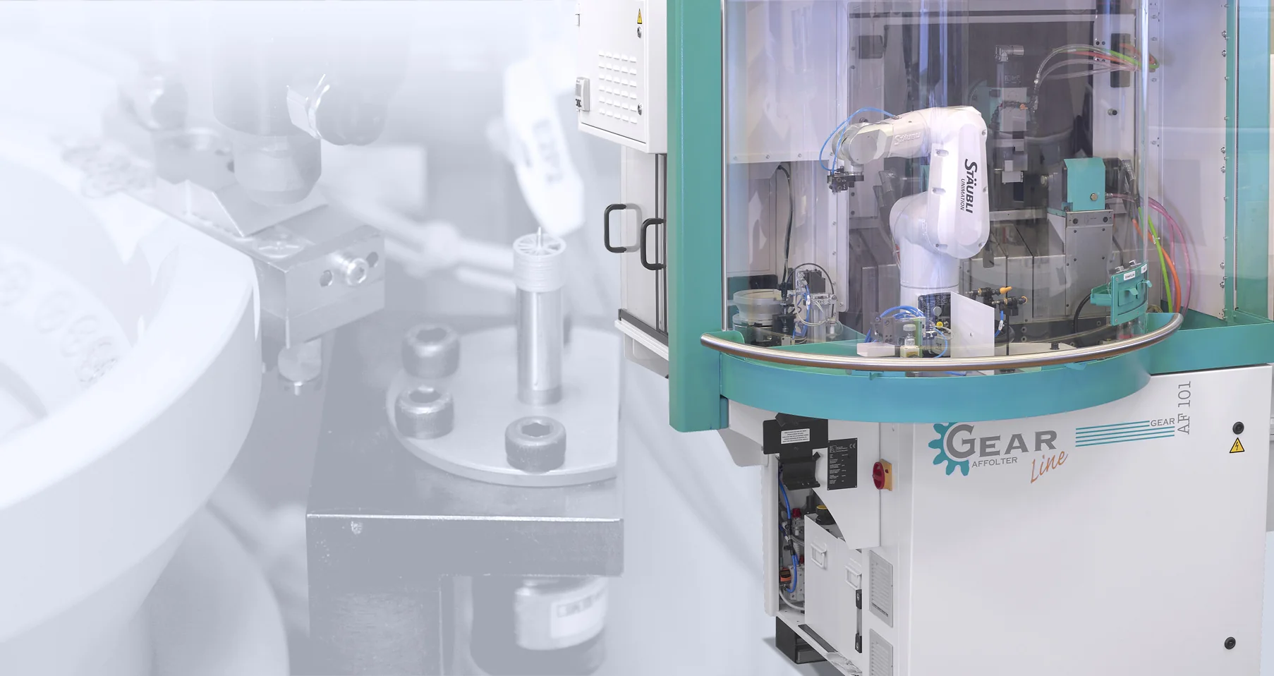 Affolter AF101 — автоматизированный CNC зубофрезерный станок с интегрированным роботом для безоператорного производства