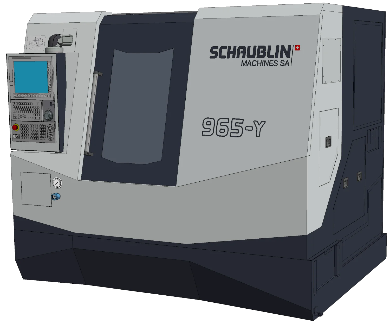 SCHAUBLIN 965-Y-Mi-CNC двушпиндельный токарный центр