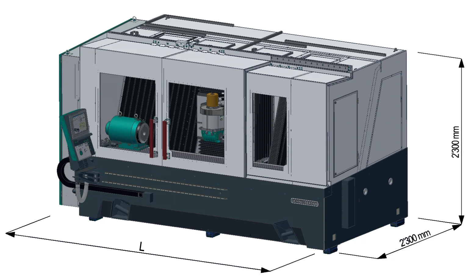 Schneeberger corvus NGB BBA - 6-осевой CNC станок для производства и переточки протяжек