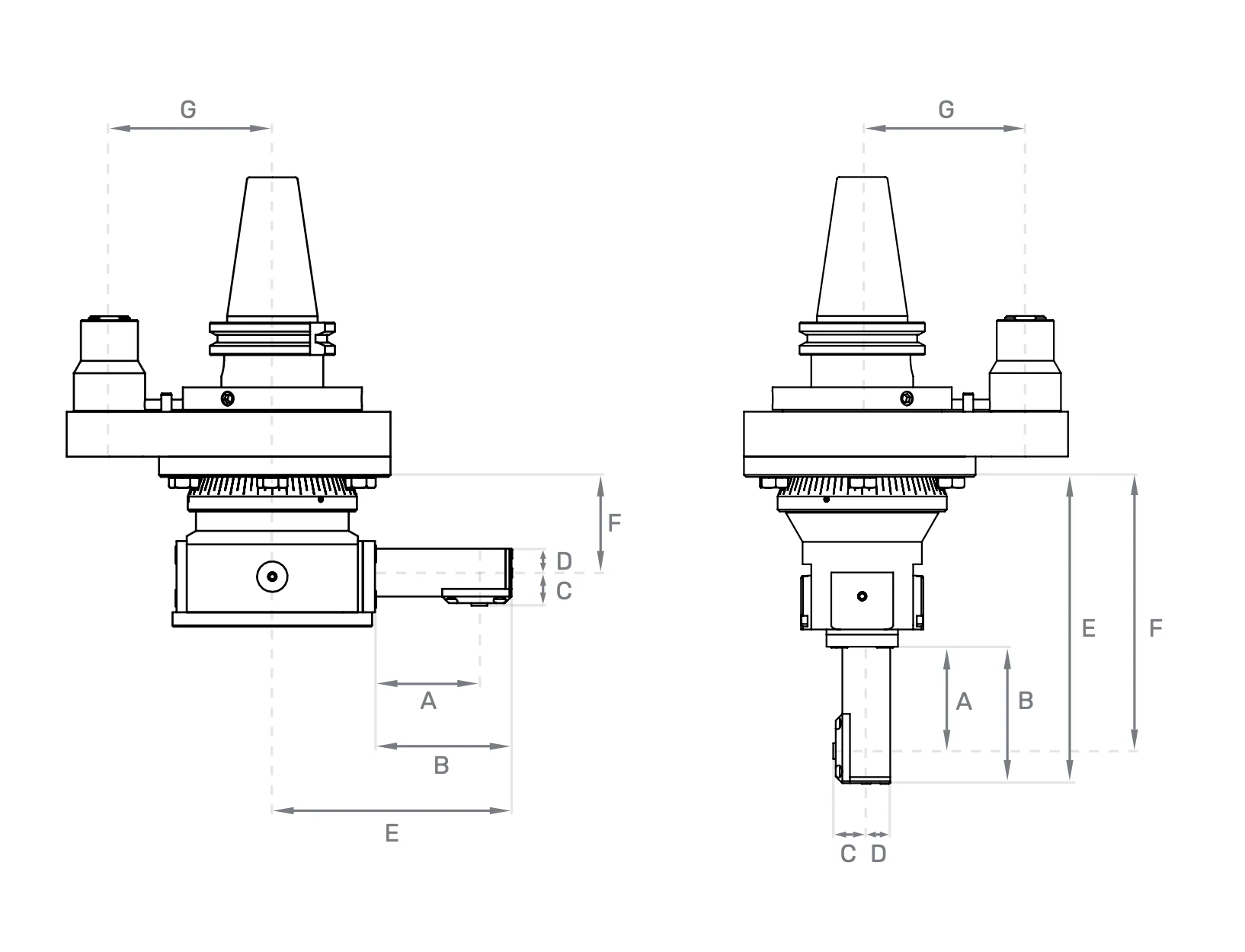 Henninger Milling Heads 862 и 864 для обработки внутренних контуров в труднодоступных зонах