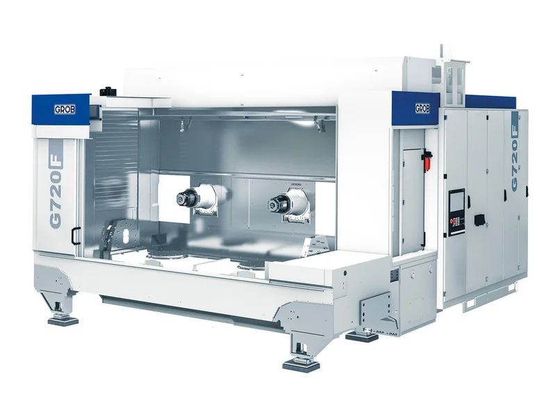 GROB G720F двухшпиндельный центр для параллельной обработки крупных рамных деталей