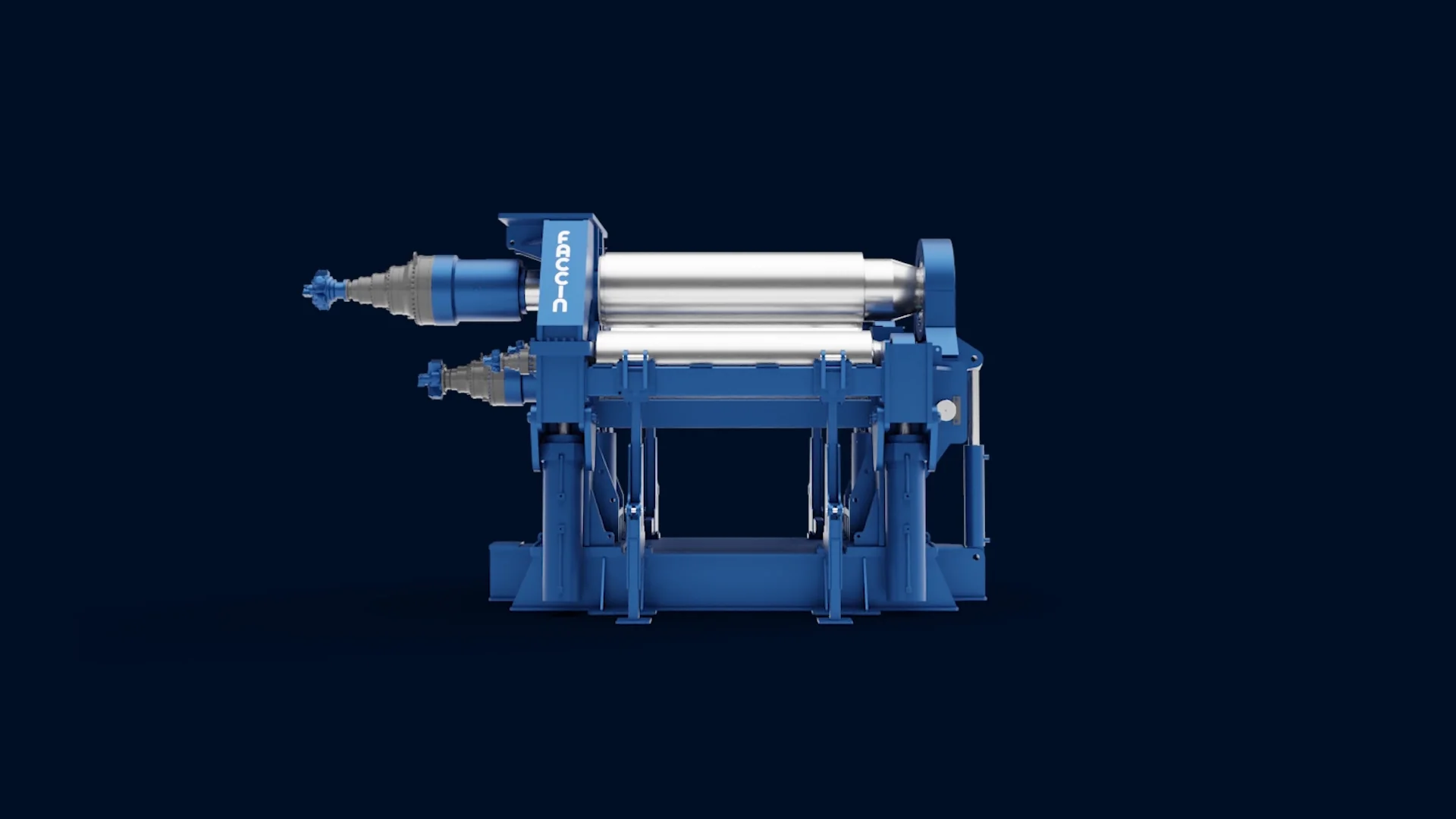 Faccin 4HEP - официальная heavy-duty 4-валковая вальцовочная машина с планетарными направляющими