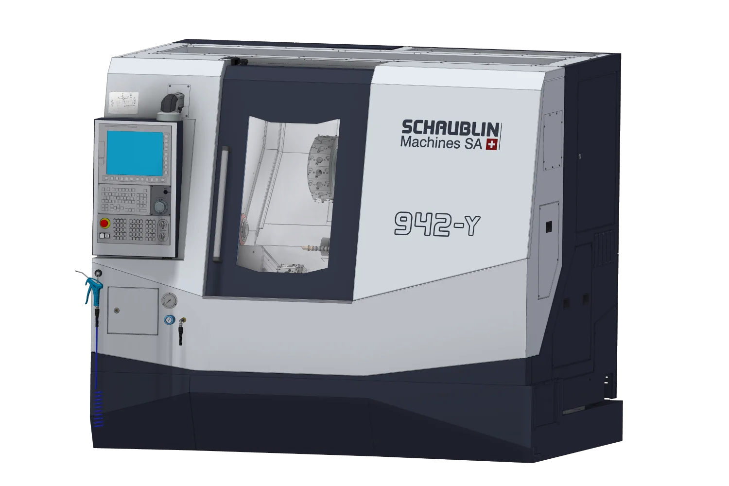 SCHAUBLIN 942-Y-Mi-CNC токарный центр со встроенным двигателем
