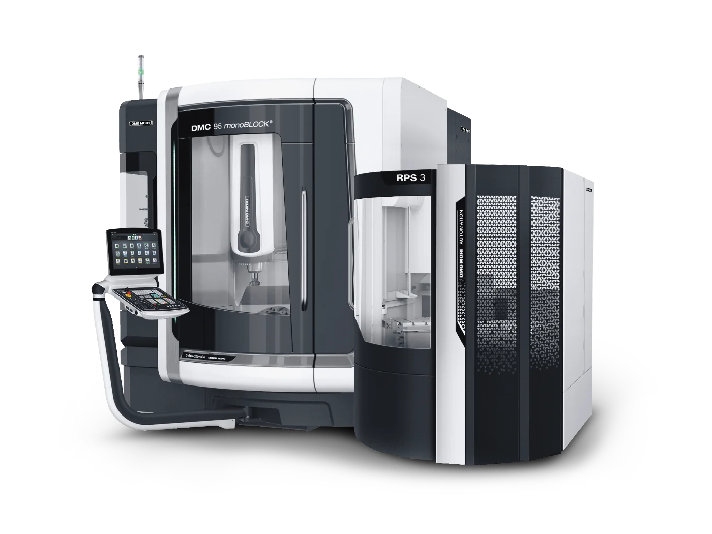 DMG MORI DMC 95 monoBLOCK 5-осевой обрабатывающий центр с горизонтальным шпинделем и monoBLOCK конструкцией