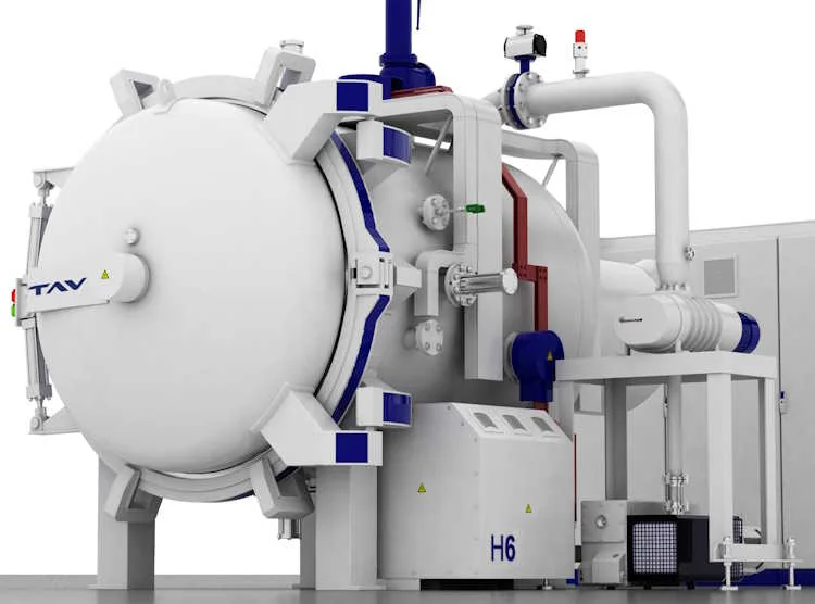 TAV H9 - горизонтальная вакуумная печь с распашной дверью для серийной термообработки крупных деталей