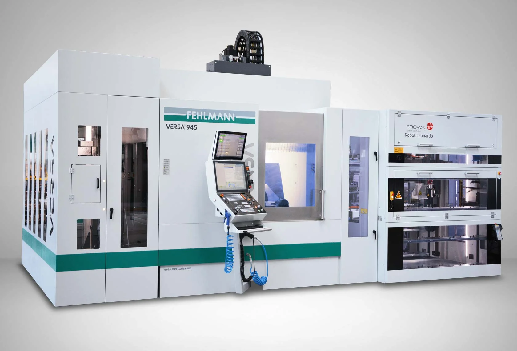 Fehlmann VERSA 945 / 943 Automation роботизированная ячейка для портальных обрабатывающих центров