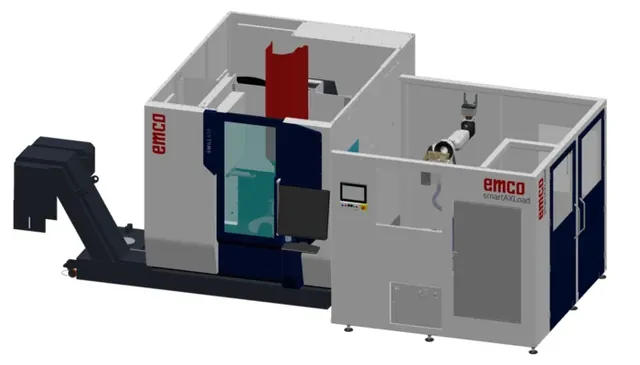EMCO smartAXLoad-MILL автоматизация фрезерной machining cell