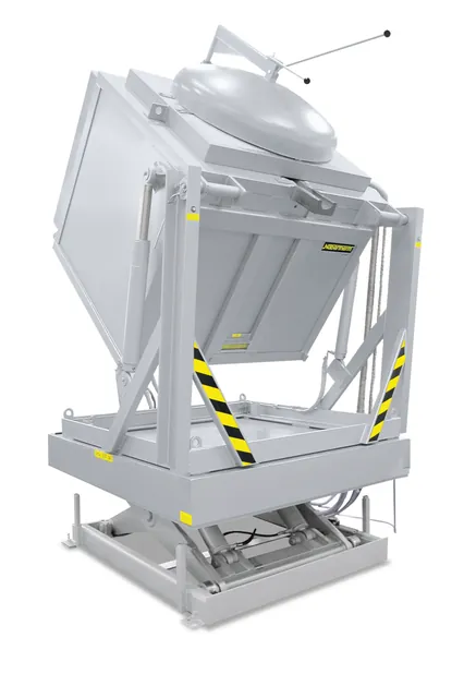Nabertherm Tilting Furnaces with Electrohydraulic Lifting Platforms - официальное изображение Nabertherm для каталога CNC Metal