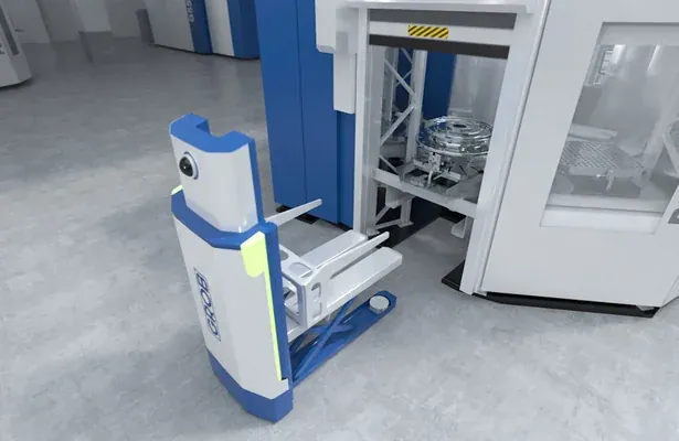 GROB Mobile Robot GMR мобильная роботизированная система для паллетной логистики