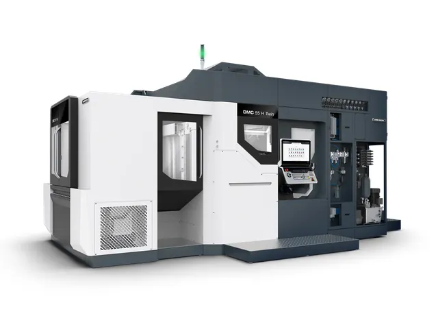 Двухшпиндельный горизонтальный обрабатывающий центр DMG MORI DMC 55 H Twin с системой Syncmot - общий вид