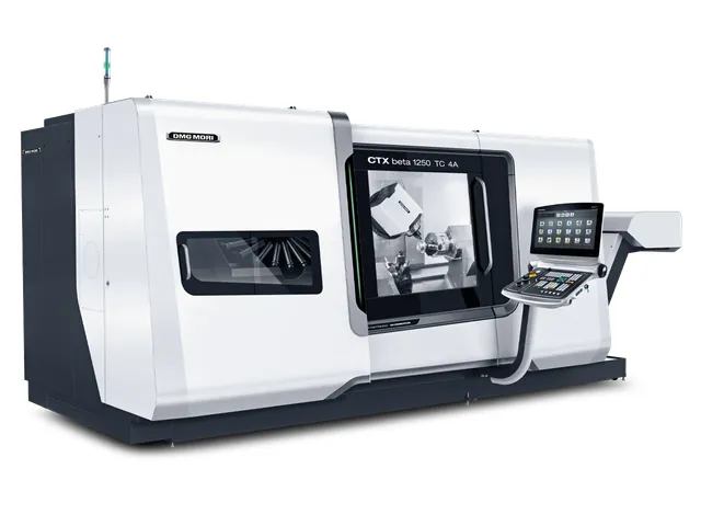 Высокопроизводительный токарно-фрезерный центр DMG MORI CTX beta 1250 TC 4A с двумя инструментальными носителями - общий вид