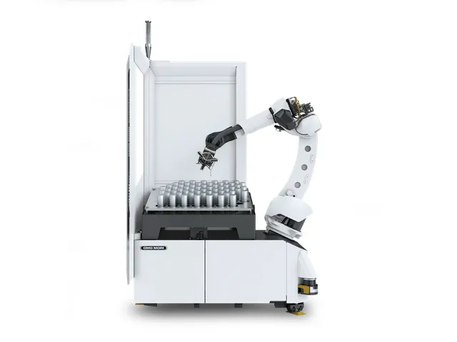 Роботизированная ячейка DMG MORI Robo2Go Turning 3-го поколения - обслуживание токарного центра