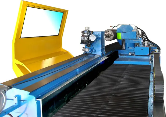 Robbi Omicron MSG 80 - тяжелый CNC вальцешлифовальный станок с подвижной бабкой
