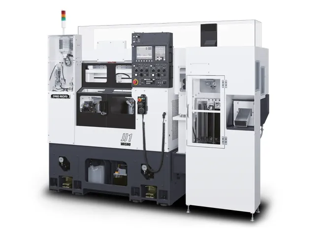 Gang-tool токарный центр DMG MORI WASINO JJ-1 с двумя шпинделями и двумя суппортами