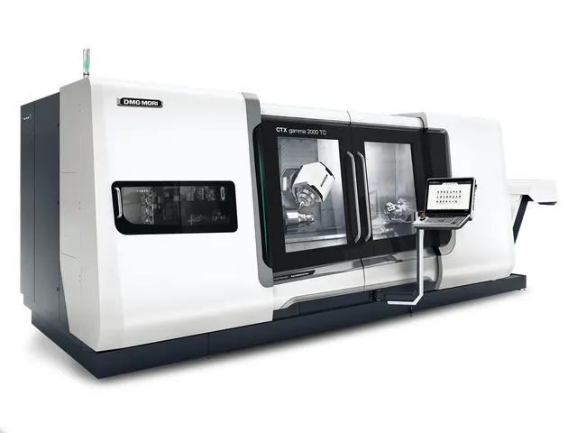 Крупногабаритный токарно-фрезерный центр DMG MORI CTX gamma 2000 TC с длиной станины 2 м - общий вид