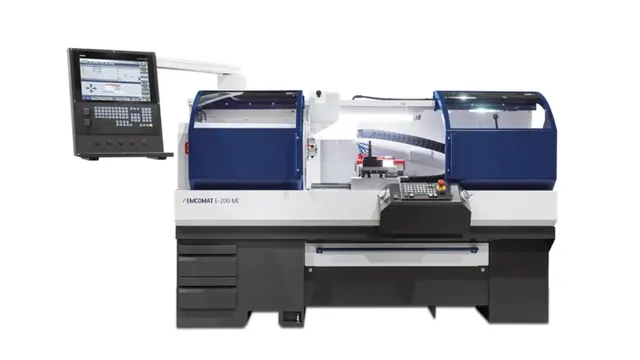 Цикловой токарный станок с ЧПУ EMCO Emcomat E200 MC с Sinumerik 828D