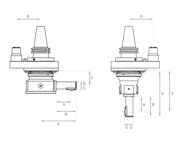 Henninger Milling Heads 862 и 864 для обработки внутренних контуров в труднодоступных зонах