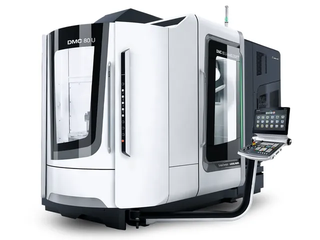 Вертикальный 5-осевой обрабатывающий центр DMG MORI DMC 80 U (FD) duoBLOCK с быстрым паллетным сменщиком - общий вид