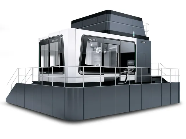 Крупноформатный портальный 5-осевой обрабатывающий центр DMG MORI DMU 270 P (FD) с DirectDrive столом 11000 Нм - общий вид