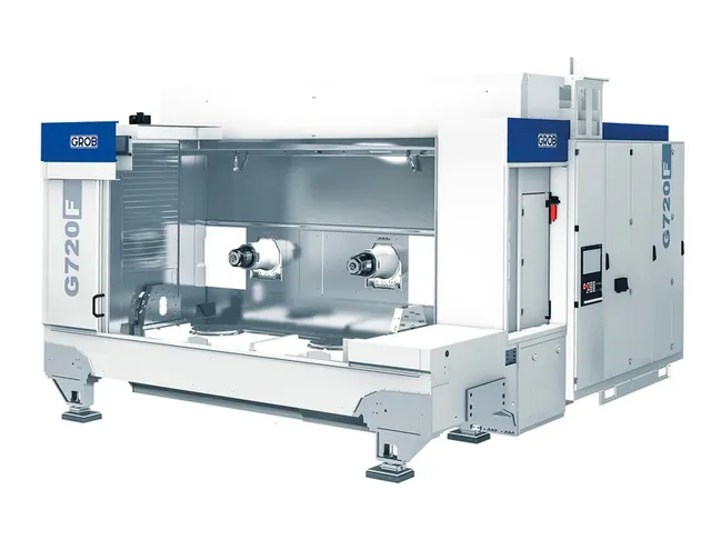 GROB G720F двухшпиндельный центр для параллельной обработки крупных рамных деталей