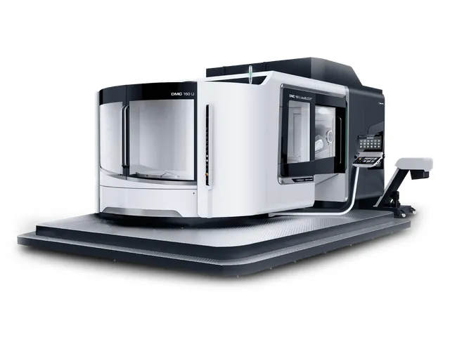 Вертикальный сверхкрупноформатный 5-осевой обрабатывающий центр DMG MORI DMC 160 U (FD) duoBLOCK со сменщиком паллет - общий вид