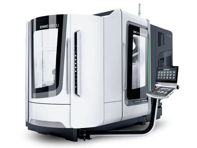 Вертикальный 5-осевой обрабатывающий центр DMG MORI DMC 100 U (FD) duoBLOCK с быстрым паллетным сменщиком - общий вид