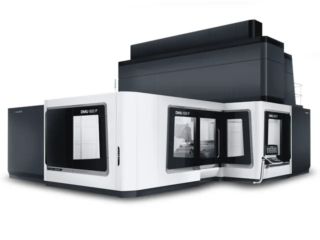 Сверхкрупноформатный портальный XXL 5-осевой обрабатывающий центр DMG MORI DMU 600 P (FD) со сменными шпиндельными головками - общий вид