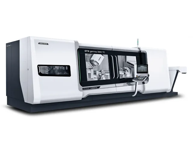 Крупногабаритный токарно-фрезерный центр DMG MORI CTX gamma 3000 TC с длиной станины 3 м - общий вид